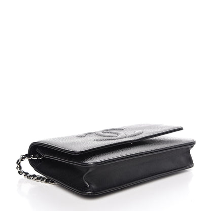 Chanel Caviar Timeless CC Wallet On Chain WOC Black 4 of 9