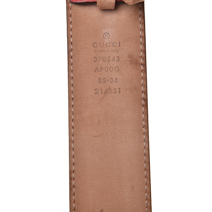 Gucci Moon Calfskin Interlocking G 37mm Belt 85 34 Tabasco 7 of 8
