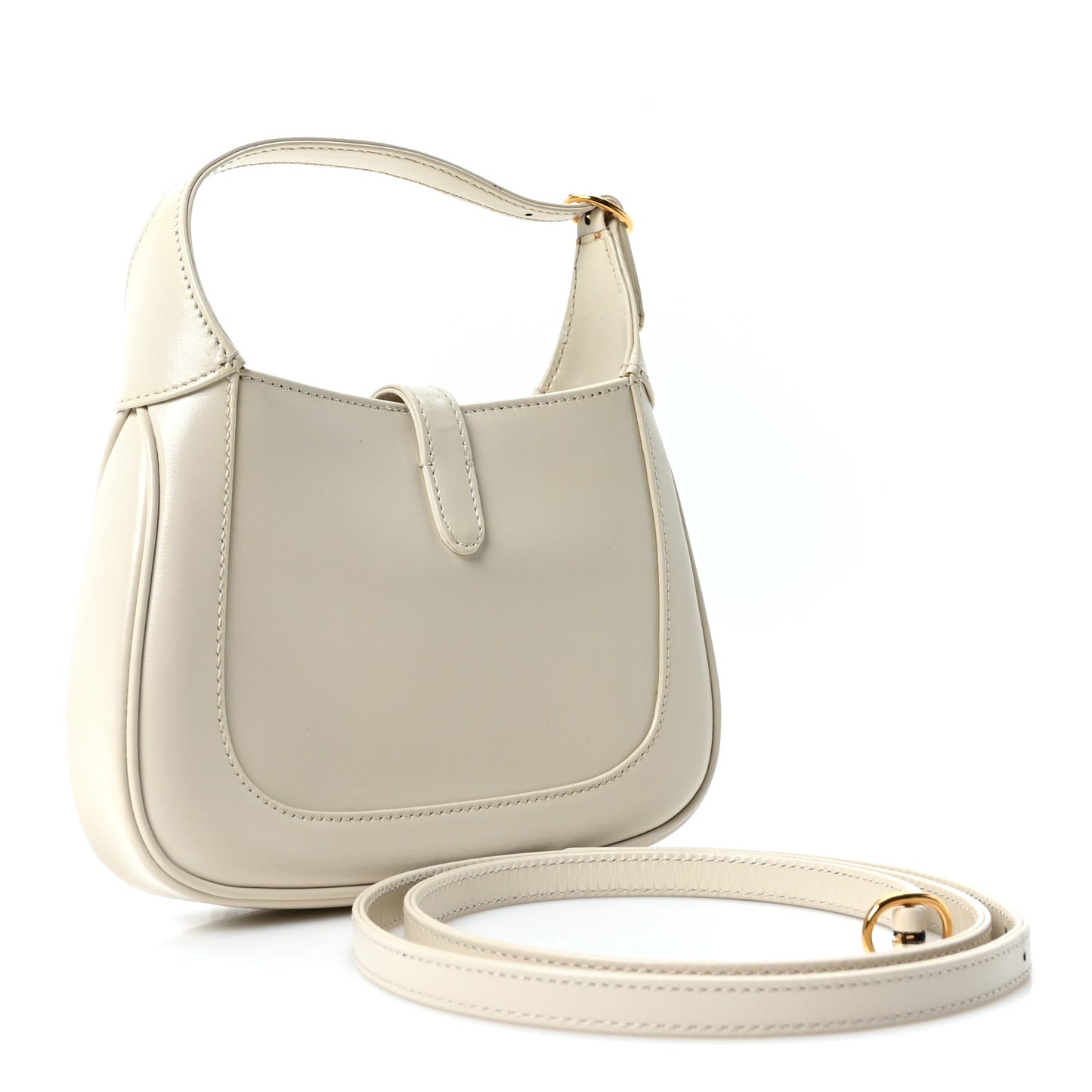 Boarded Dyana Lux Calfskin Mini Jackie 1961 Hobo Mystic White