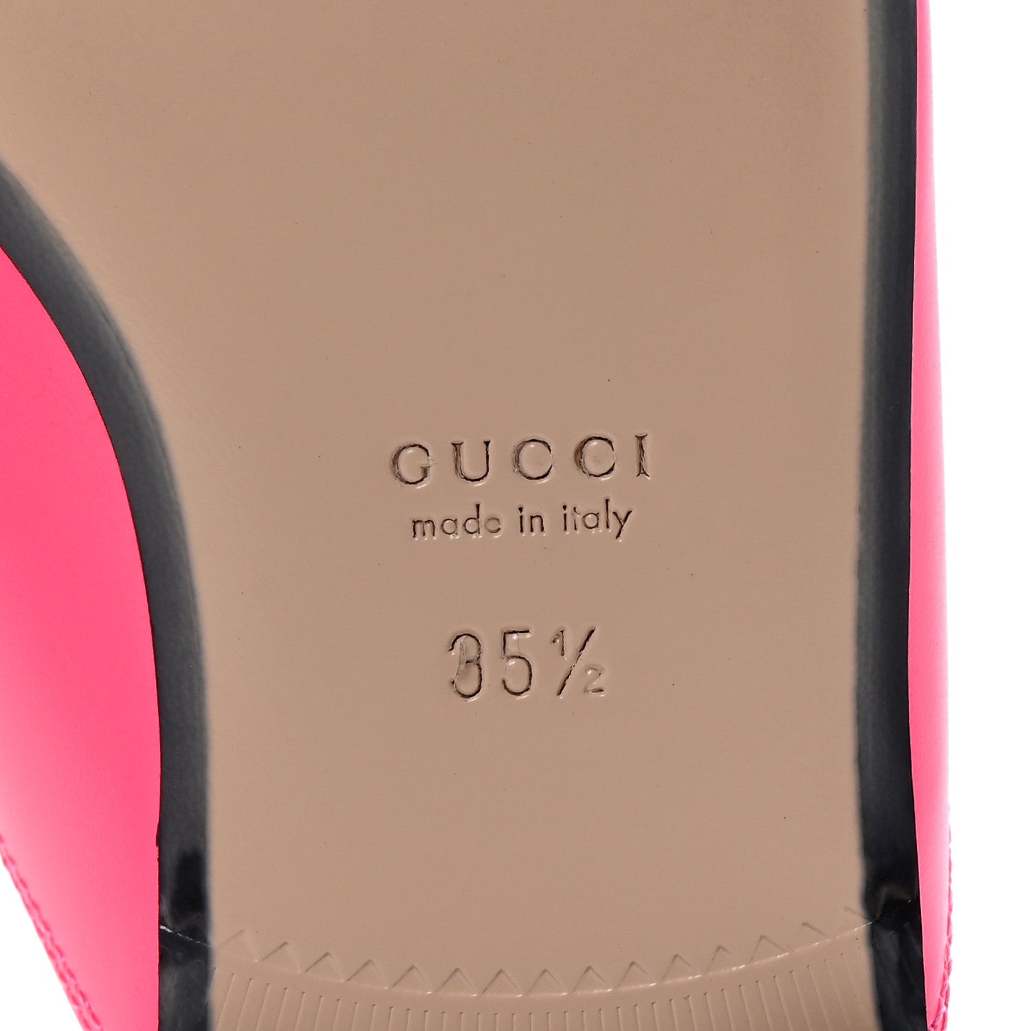 Gucci Calfskin Womens Princetown Slippers 35.5 Fuxia Fluo 7 of 10