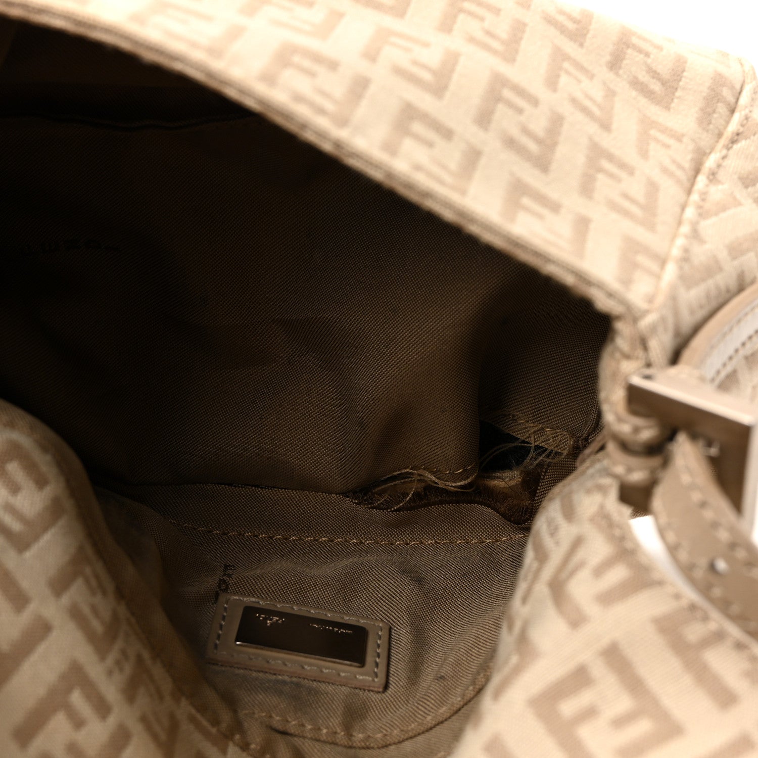 Fendi Zucchino Cuoio Mini Mama Baguette Beige Tortora Pietra 5 of 9
