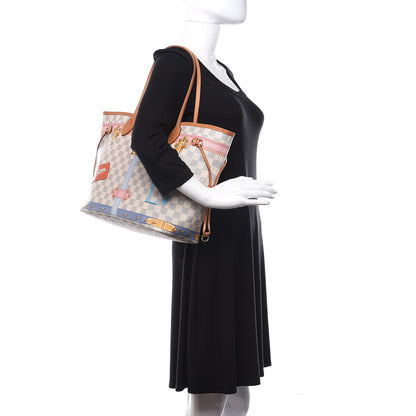 Louis Vuitton Damier Azur Summer Trunks Neo Neverfull MM 2 of 11