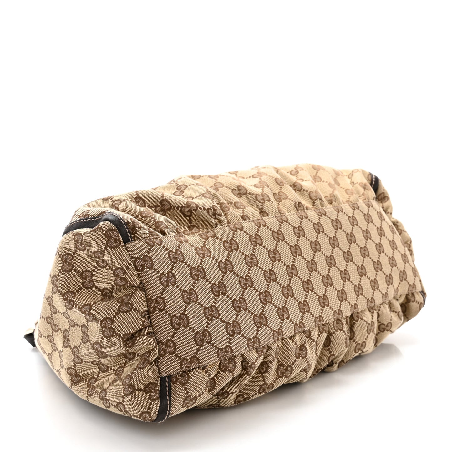 Monogram Large D Gold Hobo Dark Brown