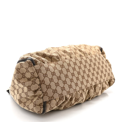 Gucci Monogram Large D Gold Hobo Dark Brown 4 of 10