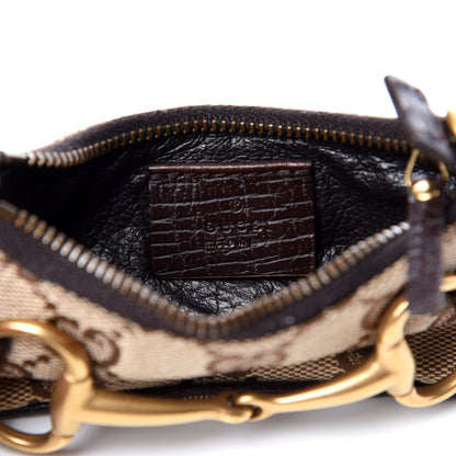 Gucci GG Monogram Horsebit Mini Coin Purse Brown 5 of 9