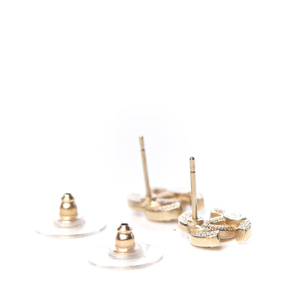 Chanel Crystal Mini CC Earrings Gold 3 of 5