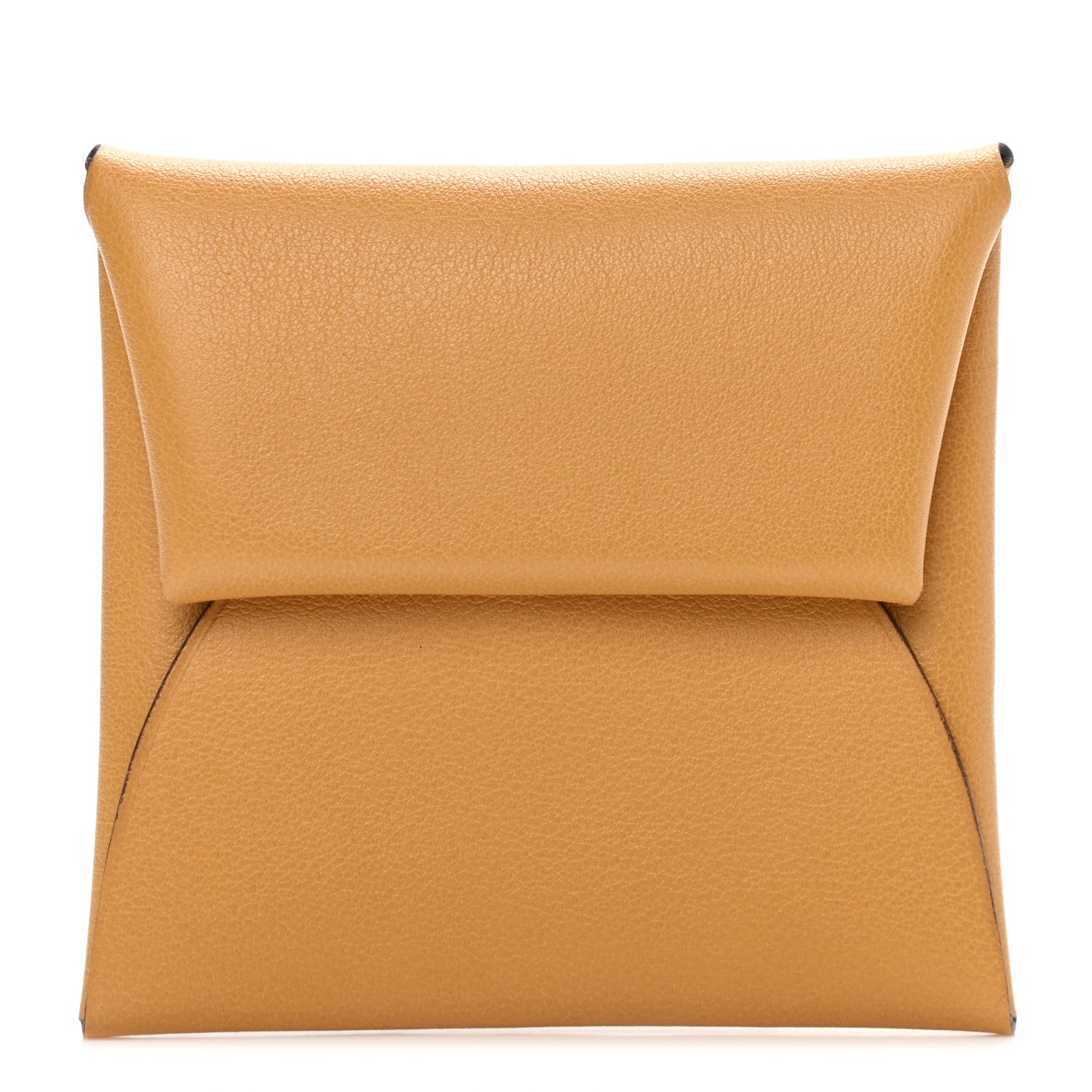Hermes Evercolor Verso Bastia Coin Purse Curry Bleu Saphir 1 of 7