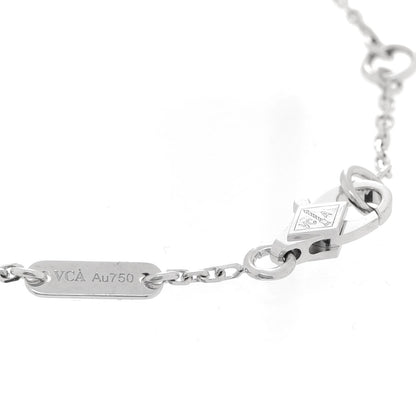 Van Cleef & Arpels 18K White Gold Diamond Mini Frivole Pave Bracelet 4 of 6