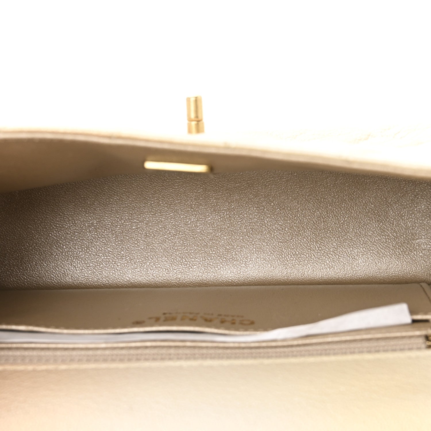 Chanel Metallic Goatskin Quilted Mini Rectangular Flap Gold 5 of 11