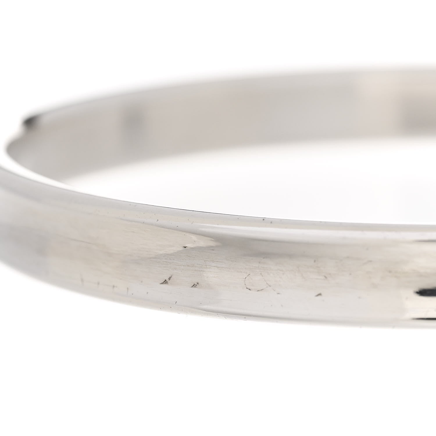Tiffany Sterling Silver Narrow 1837 Bangle Bracelet 5 of 5