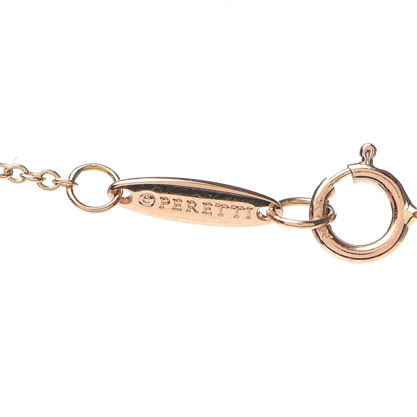 18K Rose Gold Elsa Peretti Letter J Pendant Necklace