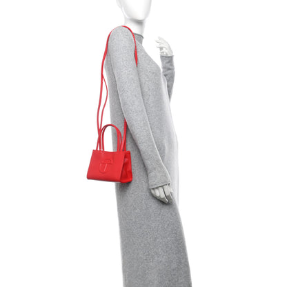 Telfar Vegan Leather Small Shopping Bag Red 2 of 10