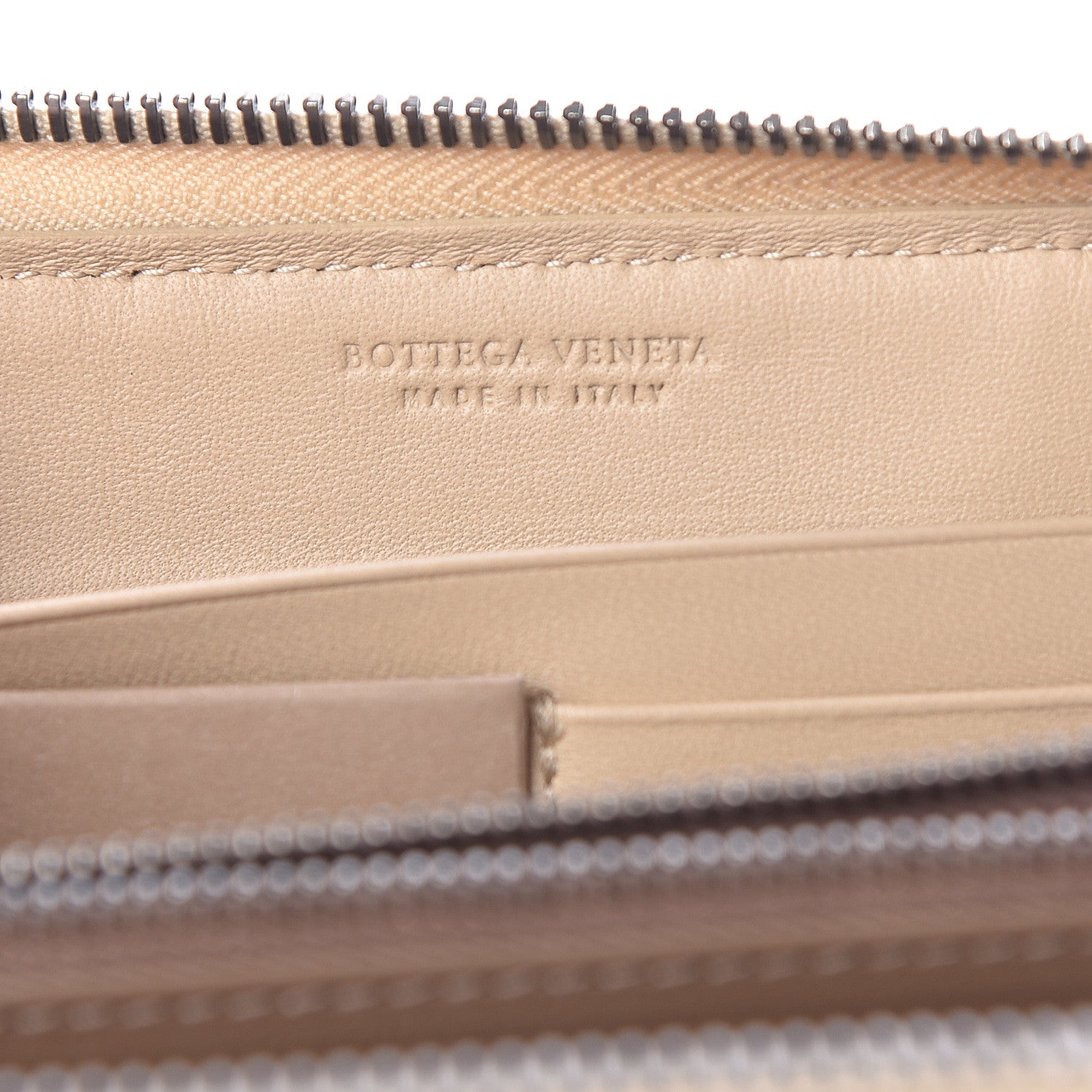 Bottega Veneta Nappa Intrecciato Zip Around Wallet Mink Multicolor 6 of 7