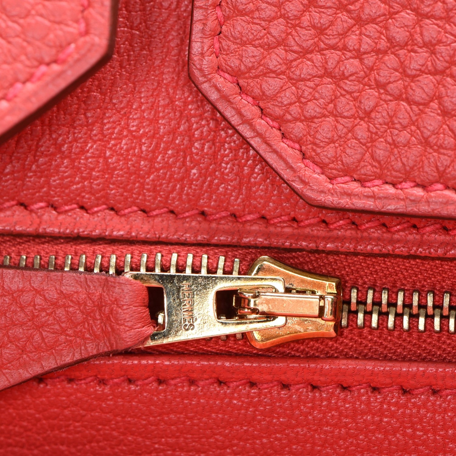 Hermes Taurillon Clemence Birkin 35 Bougainvillea 19 of 34