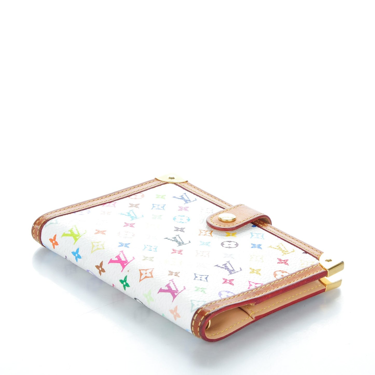 Monogram Multicolor Small Ring Agenda Cover White