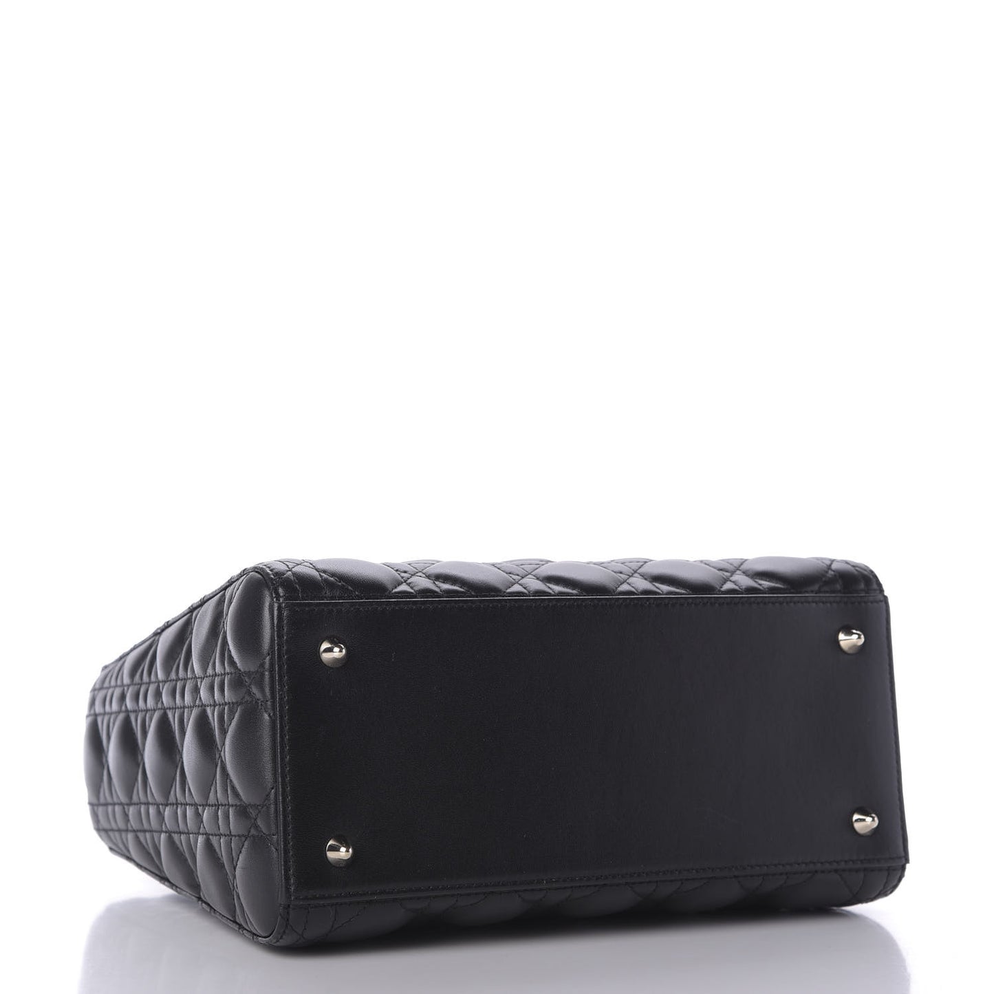 Lambskin Cannage Medium Lady Dior Black