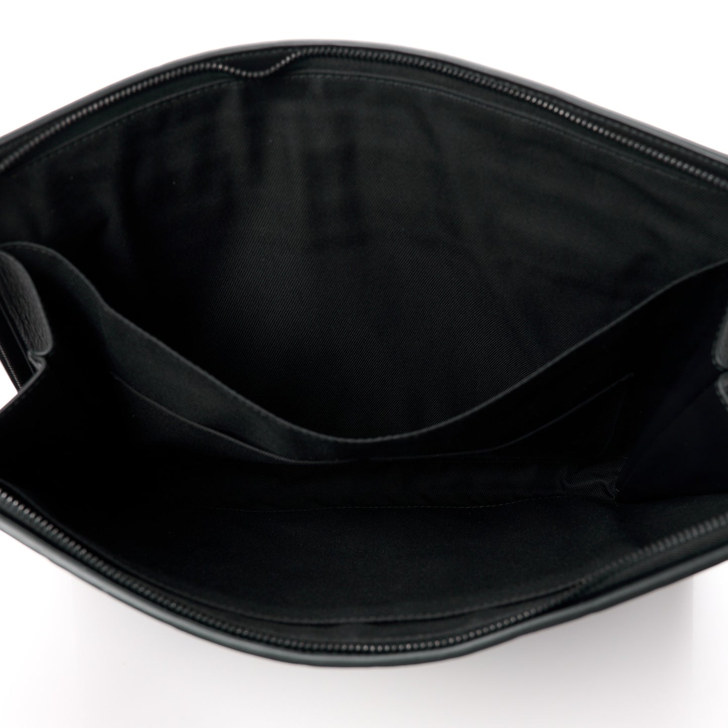Calfskin Intrecciato Document Case Black