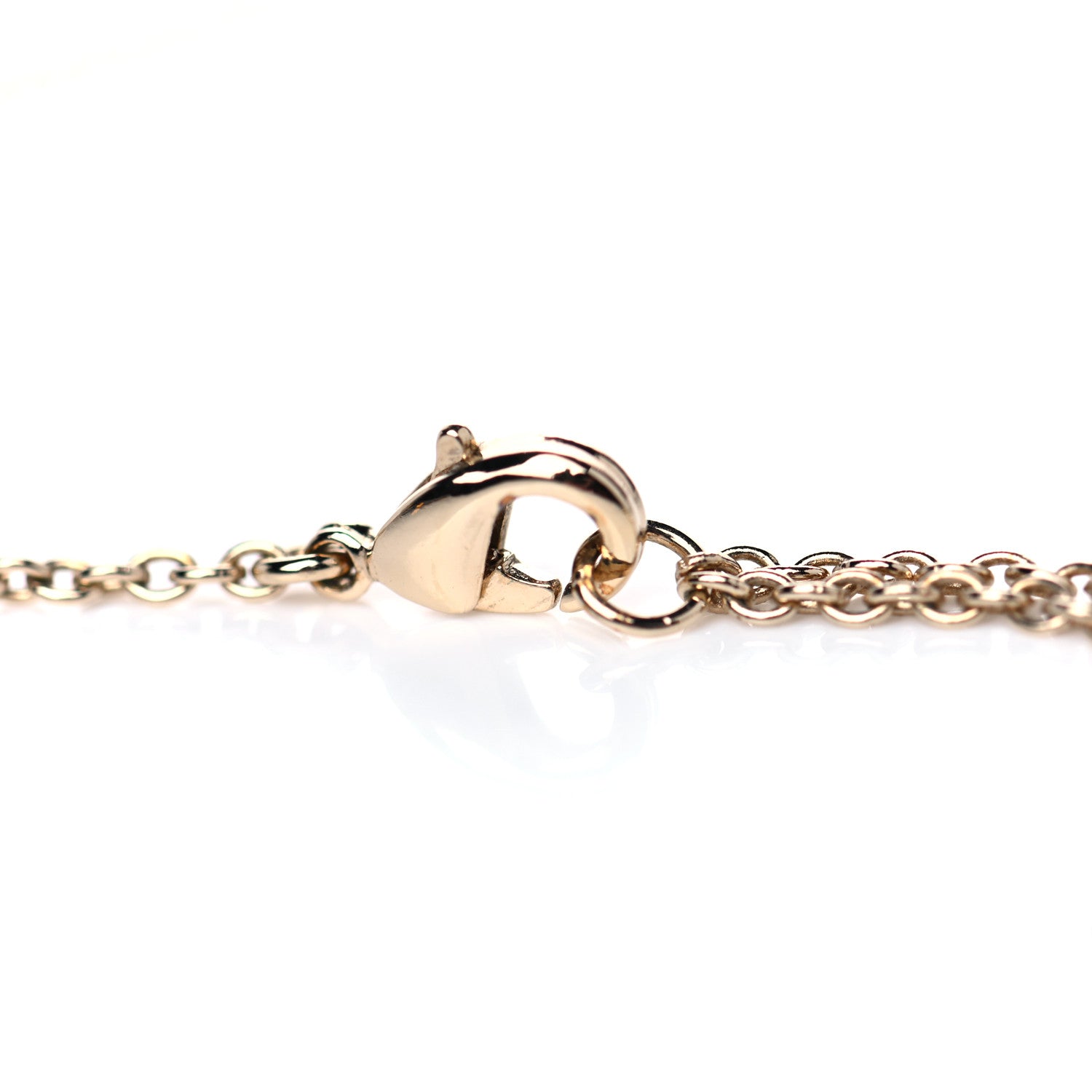 Christian Dior Metal Crystal Clair D Lune Necklace Gold 4 of 5