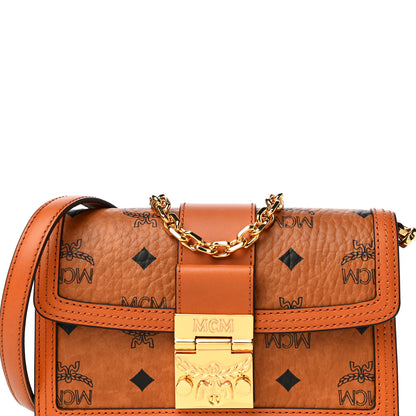MCM Visetos Mini Gretl Crossbody Cognac 10 of 10