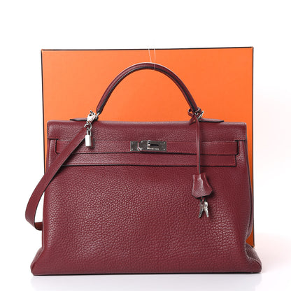 Hermes Fjord Kelly Retourne 40 Rouge H 10 of 19