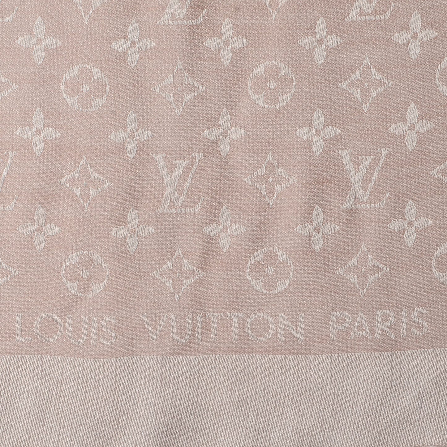 Monogram Denim Shawl Rose