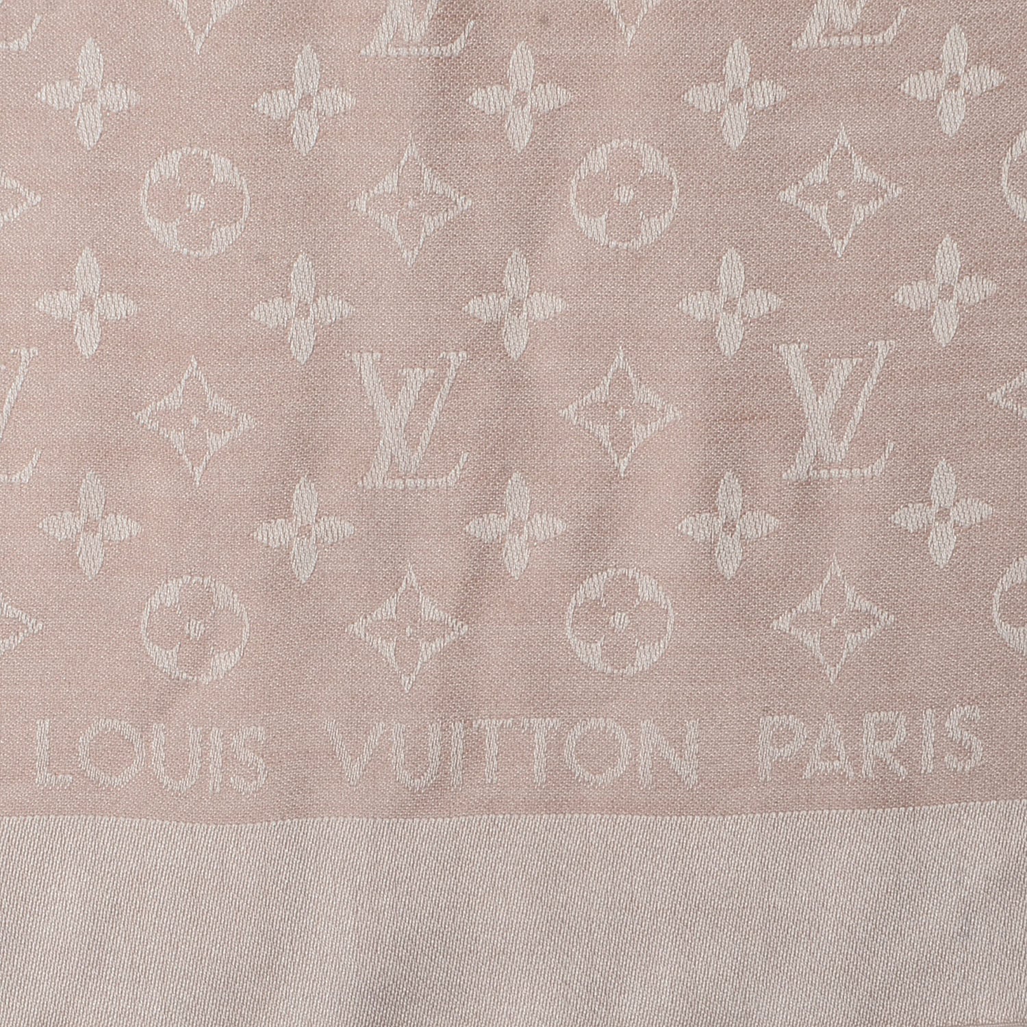 Louis Vuitton Monogram Denim Shawl Rose 4 of 5