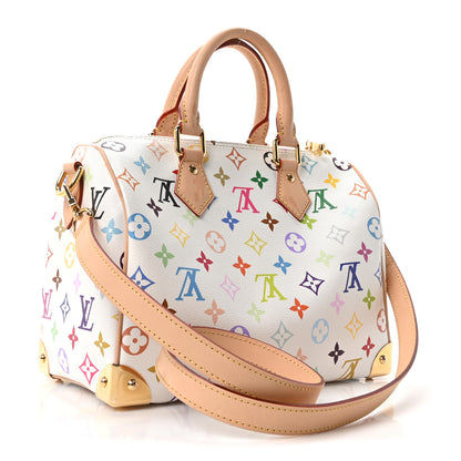 Louis Vuitton LV X TM Monogram Multicolor Speedy Bandouliere 25 White 3 of 10
