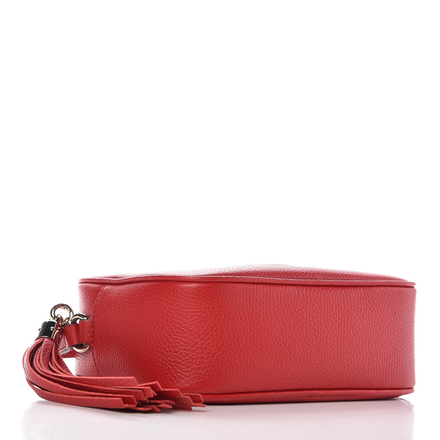 Gucci Pebbled Calfskin Small Soho Disco Bag Tabasco Red 4 of 9