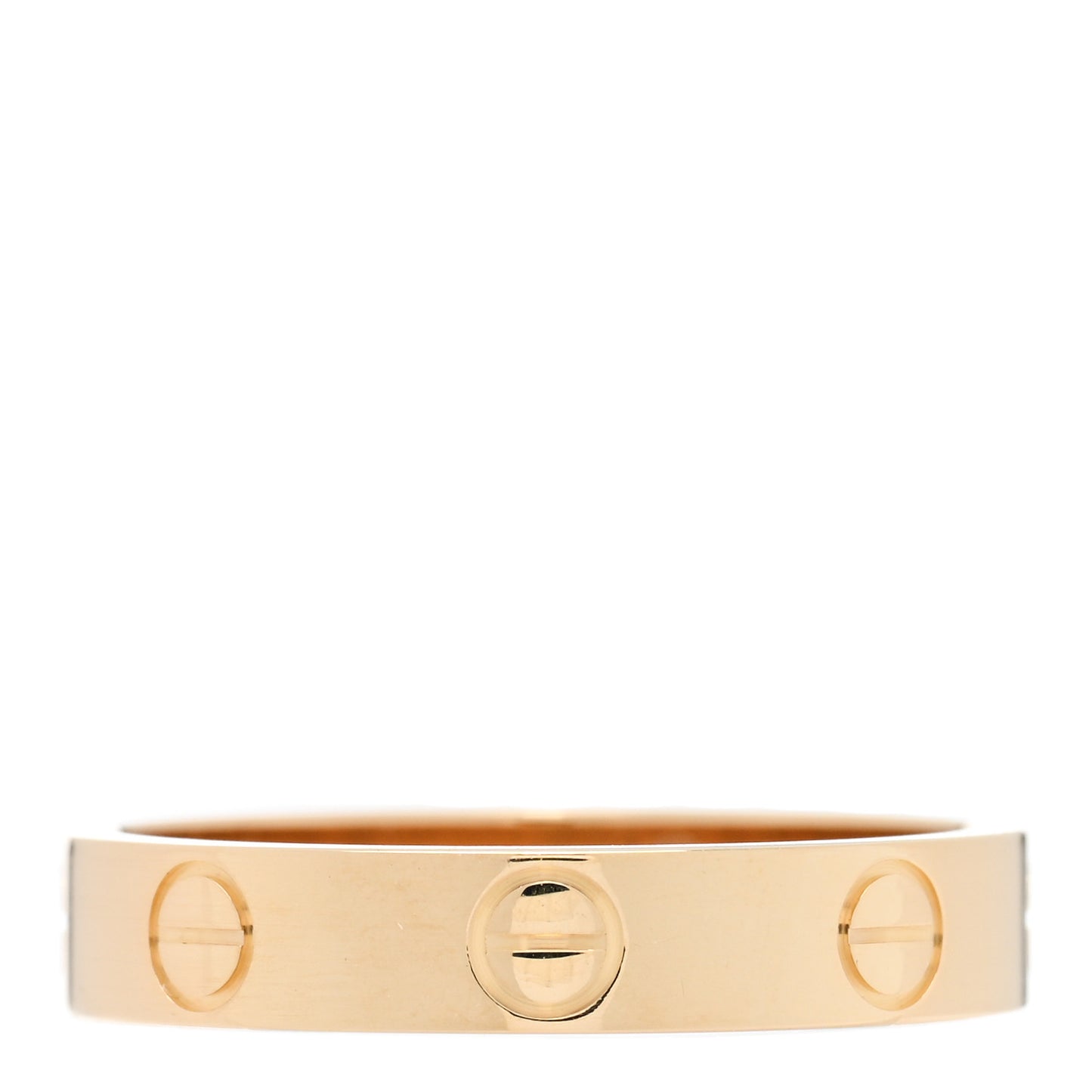 18K Yellow Gold 3.5mm LOVE Wedding Band Ring 52 6