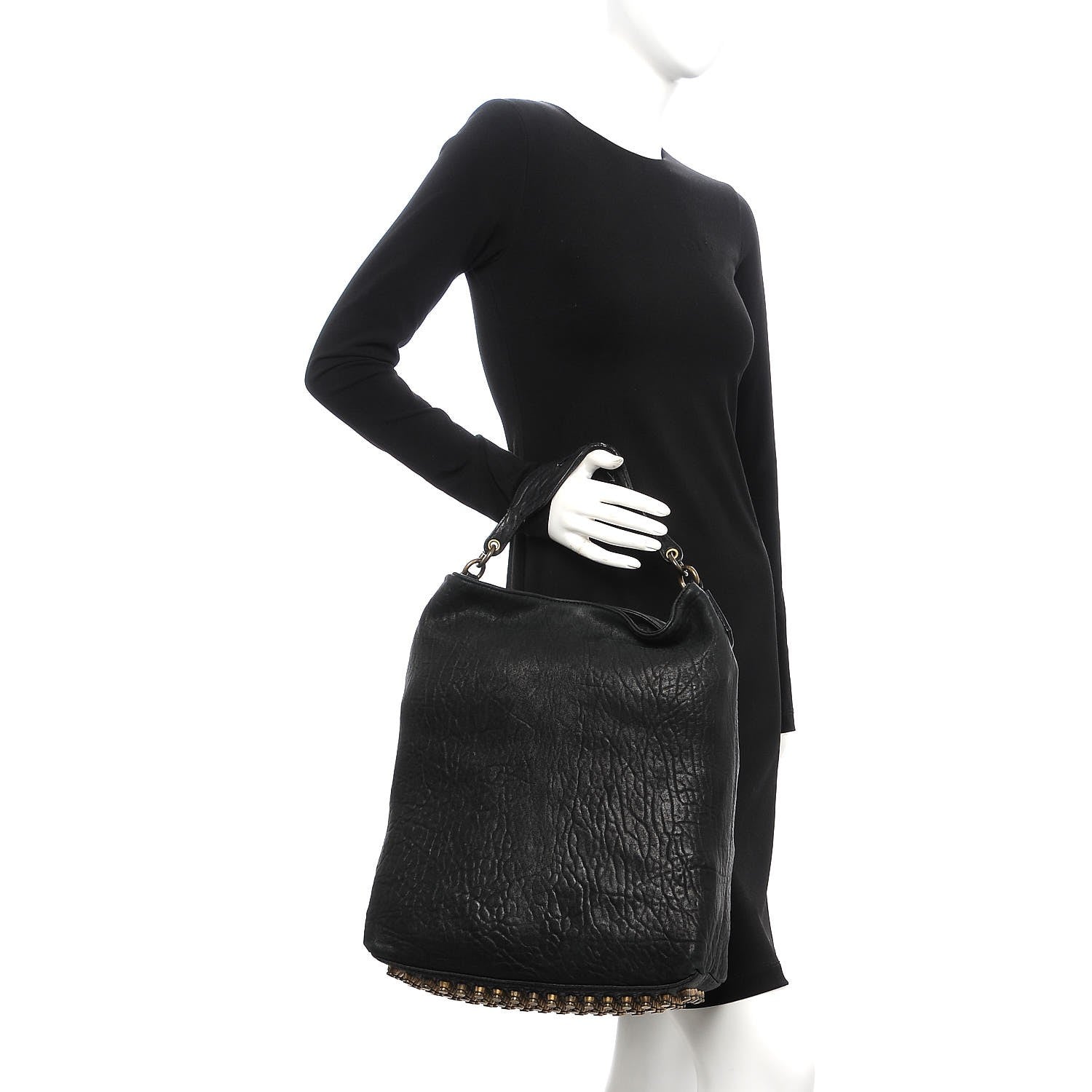 Alexander Wang Lambskin Darcy Hobo Black 2 of 13