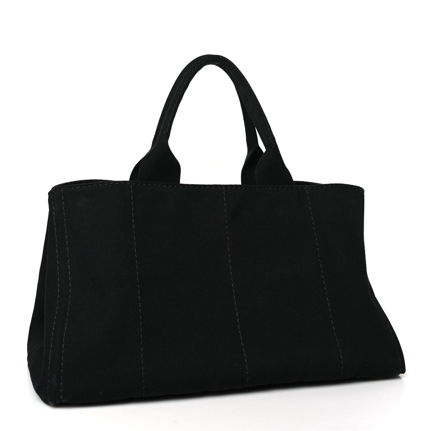 Prada Canvas Large Canapa Logo Tote Black 3 of 9