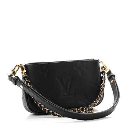 Louis Vuitton Empreinte Monogram Giant Multi Pochette Accessories Black 3 of 10