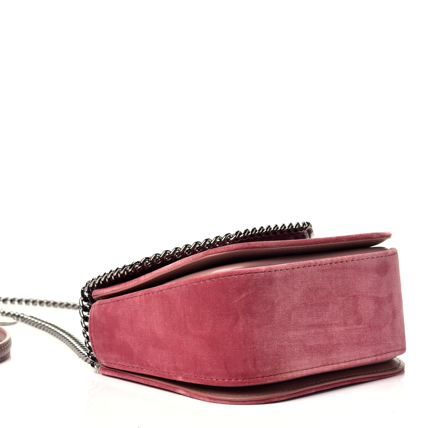 Velvet Falabella Box Shoulder Bag Pink
