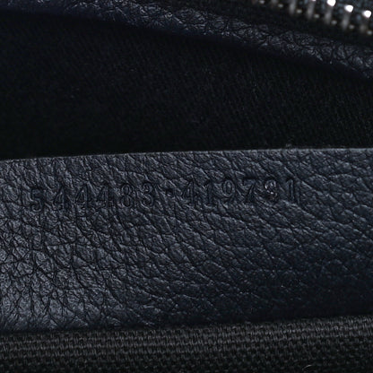 Alexander McQueen Pebbled Calfskin Mini Padlock Navy 7 of 11