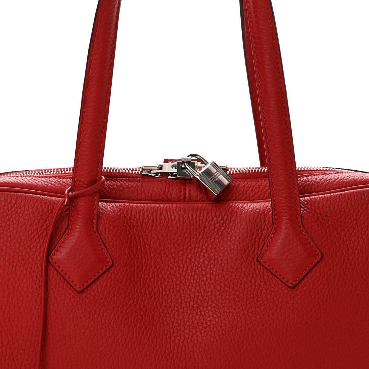 Hermes Taurillon Clemence Victoria Elan 38 Rouge Casaque 8 of 12