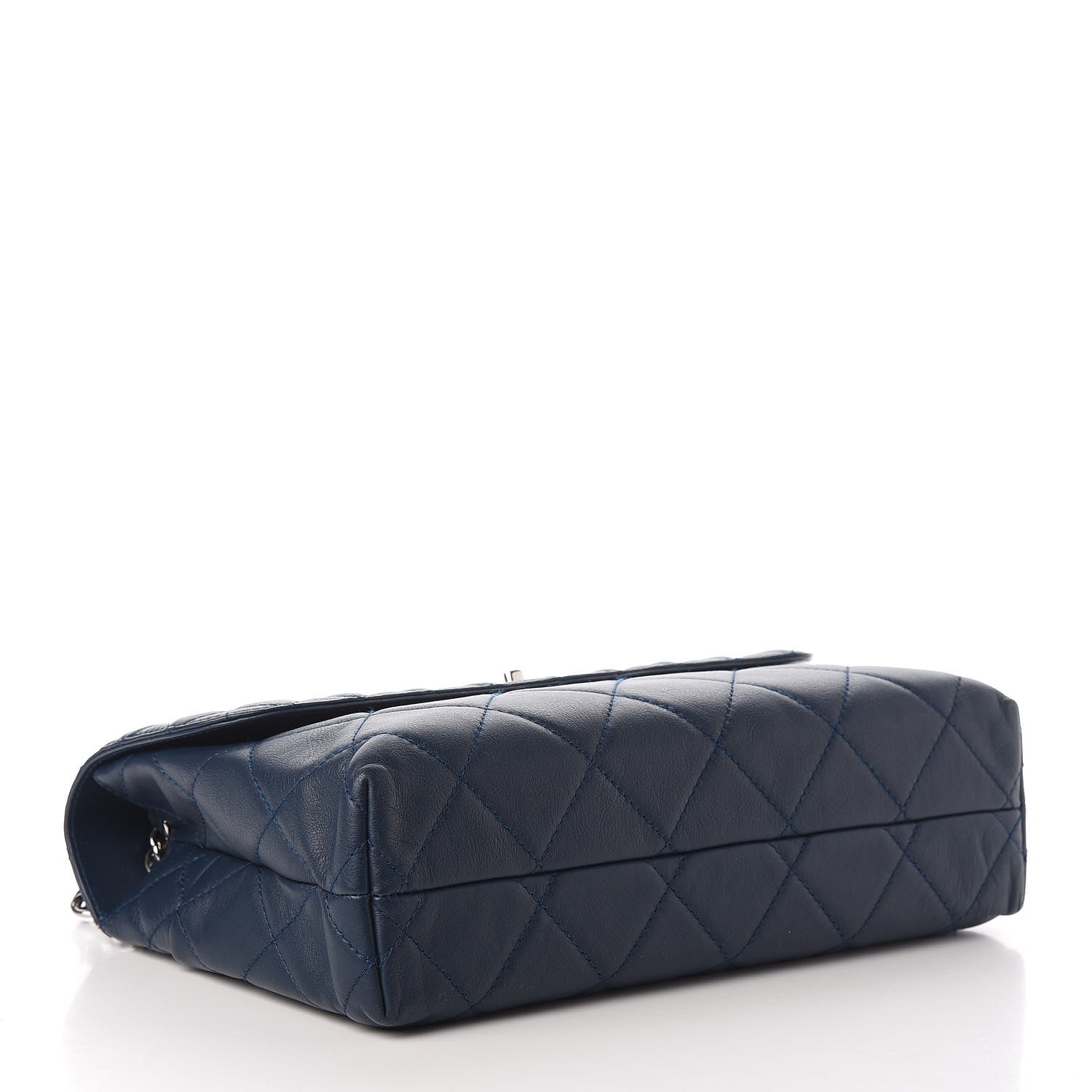 Chanel Calfskin Quilted In the Business Flap Dark Navy Blue 4 of 11