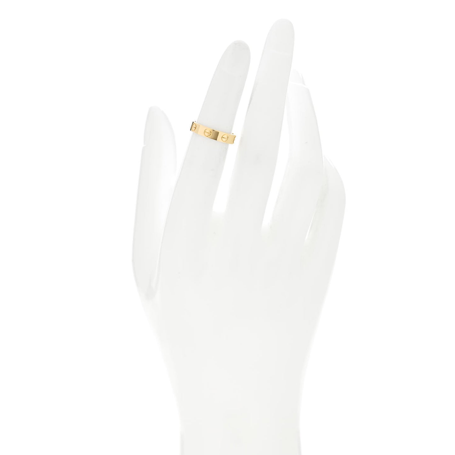 18K Yellow Gold 3.5mm LOVE Wedding Band Ring 47 4
