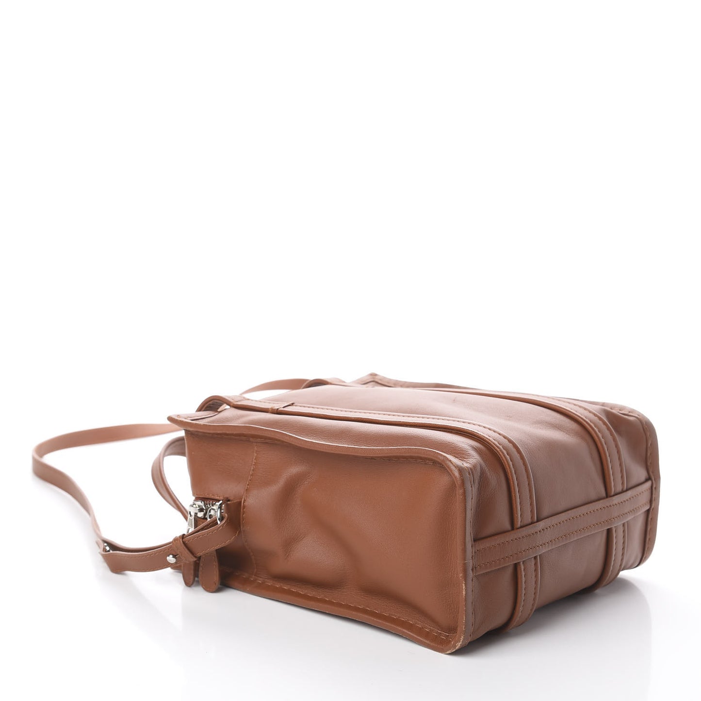 Agneau XS Bazar Shopper Tote Marron Fauve