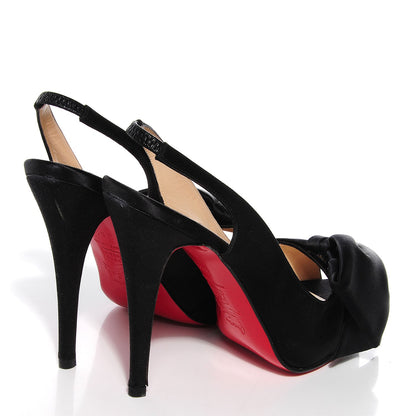 Christian Louboutin Satin Very Noeud 120 Pumps 36.5 Black 4 of 7