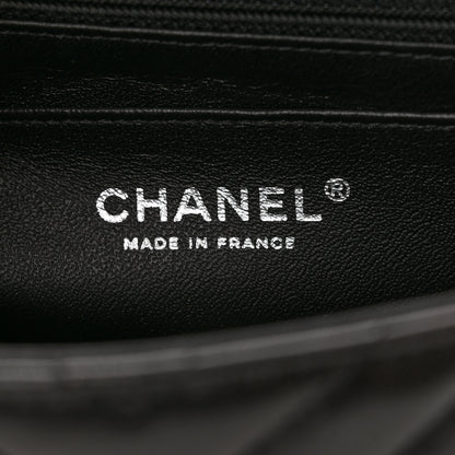 Chanel Lambskin Chevron Quilted Mini Rectangular Flap So Black 6 of 12