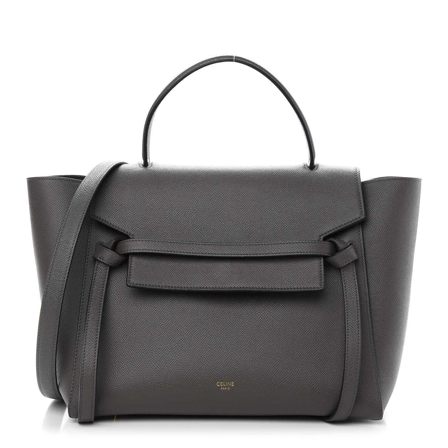 Celine Grained Calfskin Mini Belt Bag Grey 1 of 9