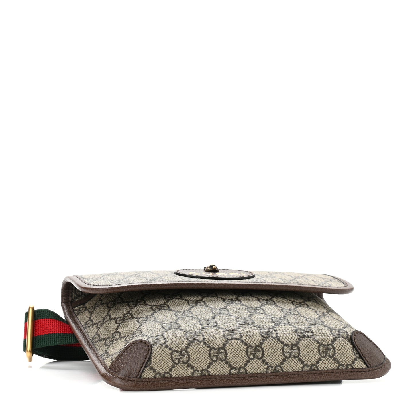 GG Supreme Monogram Neo Vintage Web Belt Bag Brown
