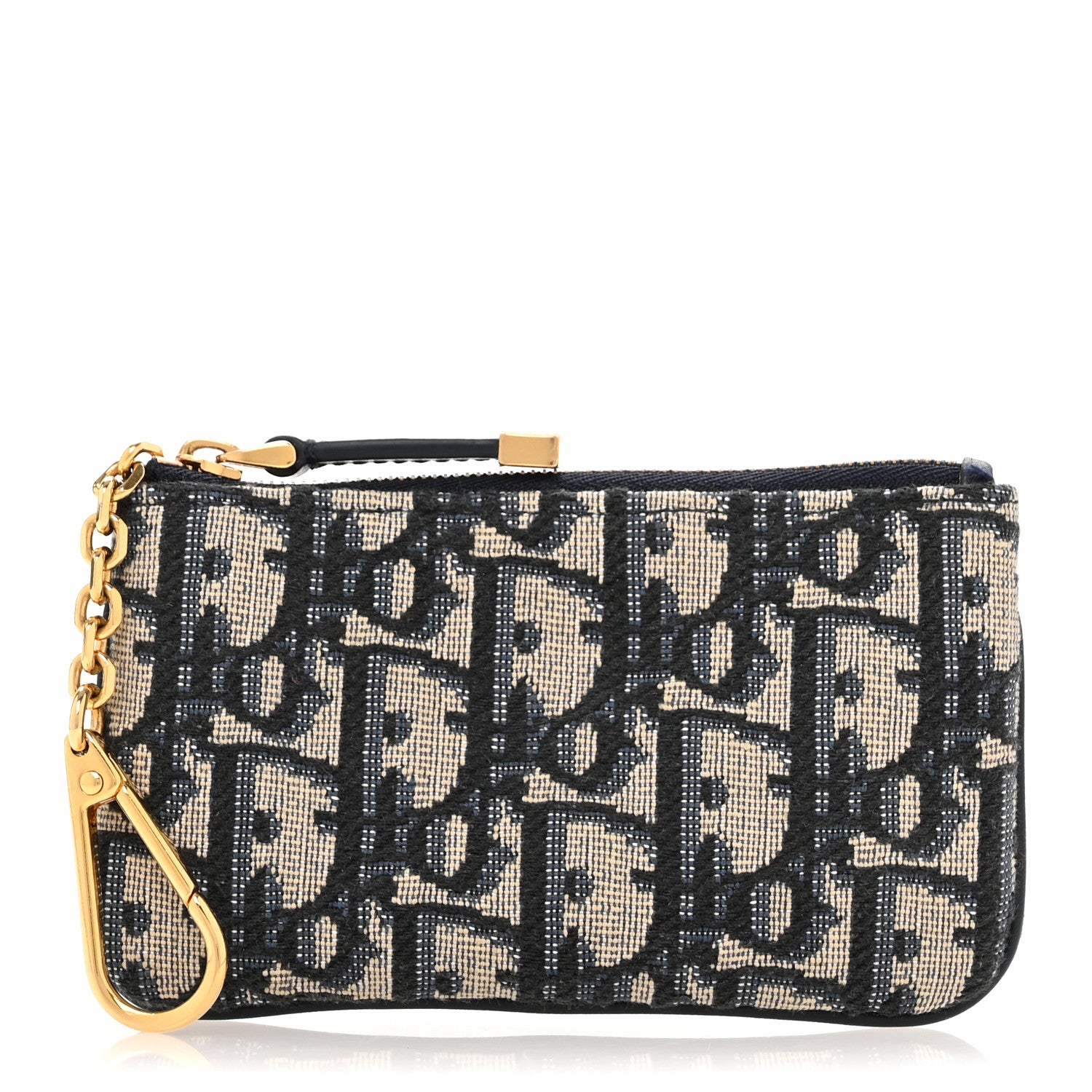 Christian Dior Oblique Key Case Blue 1 of 9
