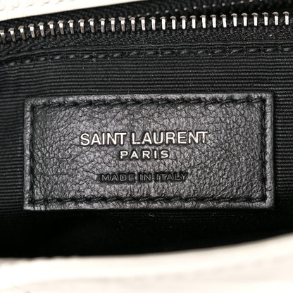 Saint Laurent Crinkled Calfskin Matelasse Monogram Medium Niki Chain Satchel Crema Soft 7 of 11