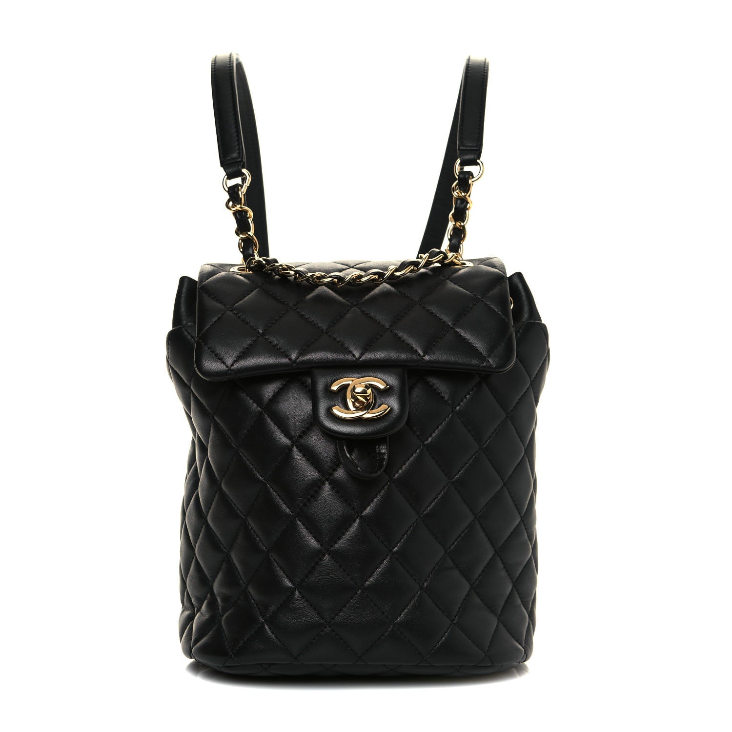 Chanel Calfskin Quilted Mini Urban Spirit Backpack Black 1 of 12