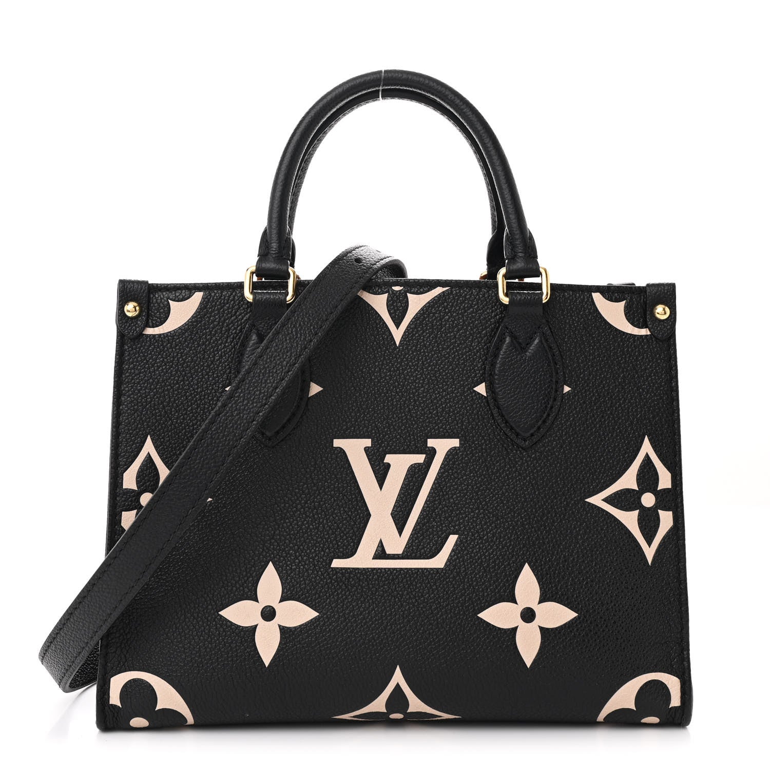 Louis Vuitton Empreinte Monogram Giant Onthego PM Black Beige 1 of 9