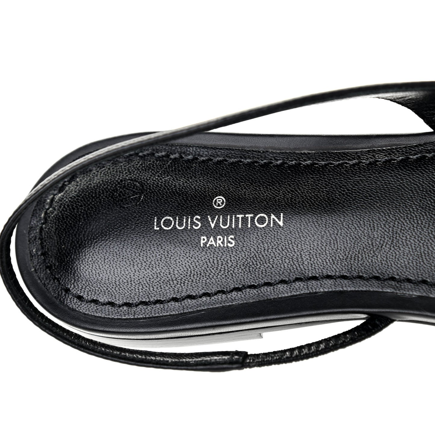 Monogram Cherie Slingback Pumps 36 Black