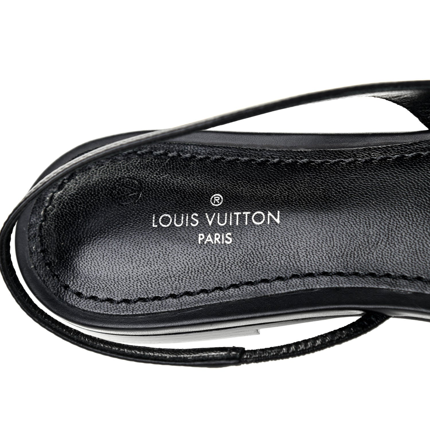 Louis Vuitton Monogram Cherie Slingback Pumps 36 Black 6 of 8