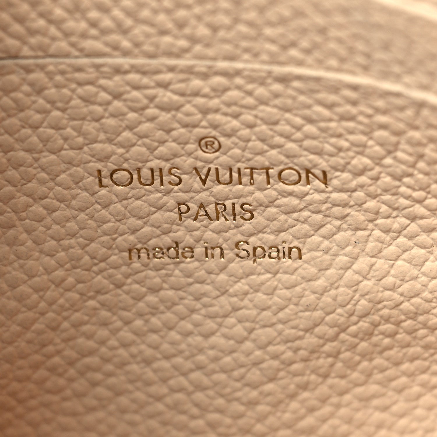 Louis Vuitton Empreinte Double Zip Pochette Beige Rose Creme 7 of 8