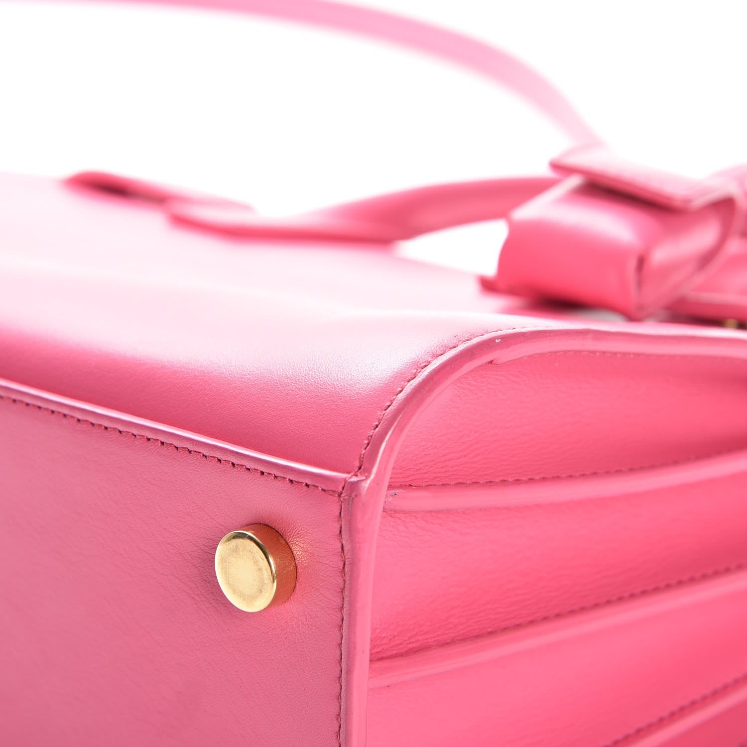 Saint Laurent Calfskin Nano Sac De Jour Lipstick Fuchsia 8 of 12
